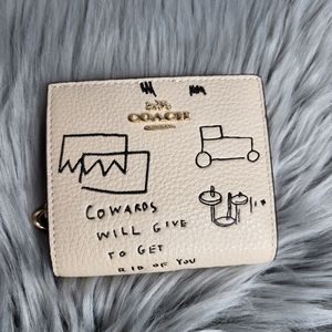 Coach jean michel Basquiat snap wallet *sold*